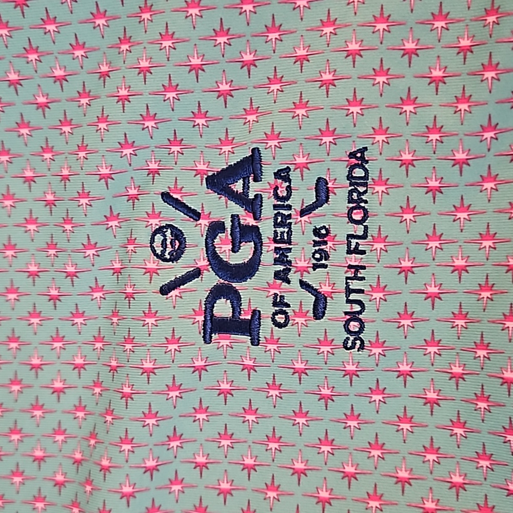 TURTLESON Mens Golf Polo, PGA of America, South Florida, size Large